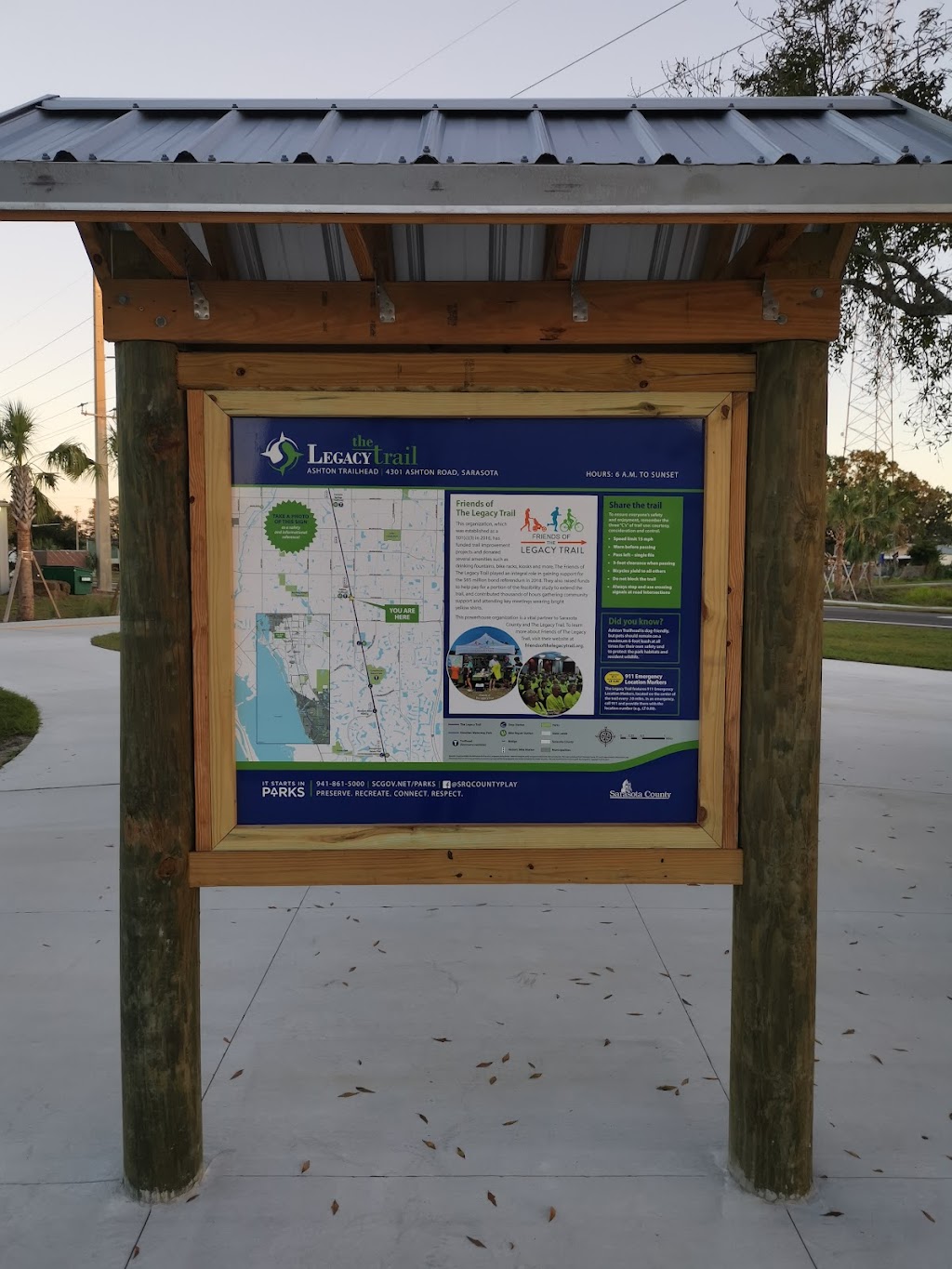 Ashton Trailhead | 4281 Ashton Rd, Sarasota, FL 34233, USA | Phone: (941) 861-5000