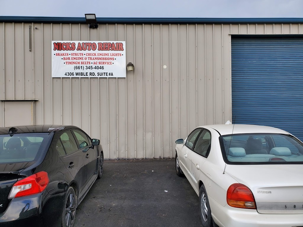 Nicks Auto Repair | 4330 Wible Rd, Bakersfield, CA 93313, USA | Phone: (661) 345-4046