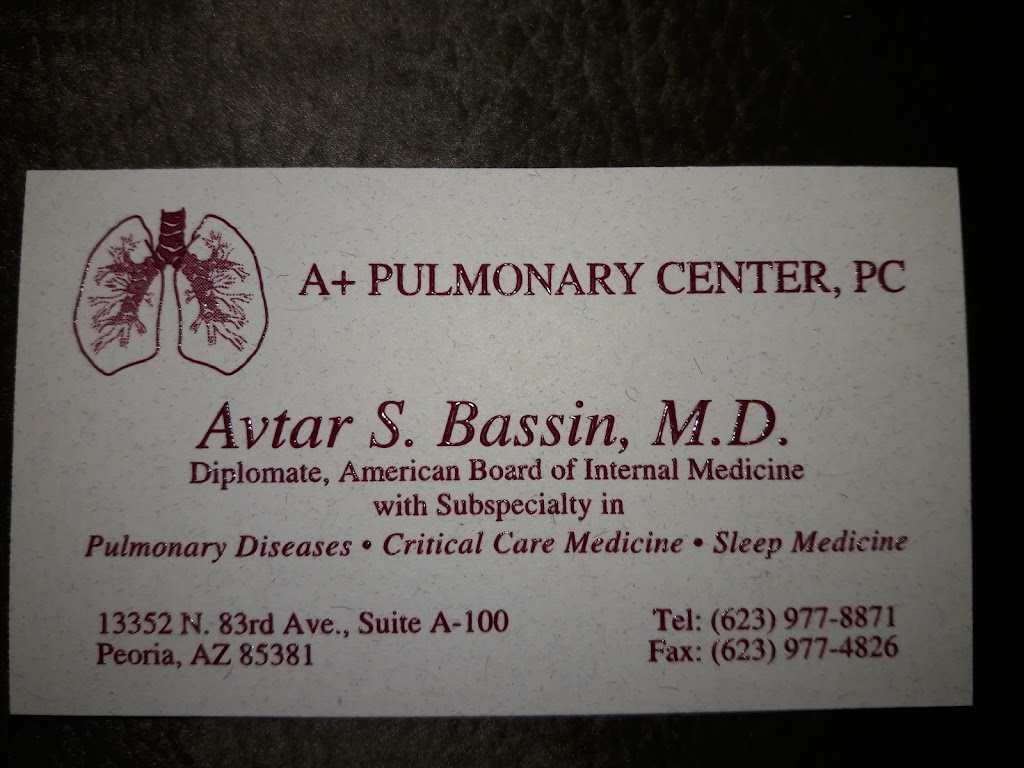 Avtar S. Bassin, MD | 13352 N 83rd Ave A100, Peoria, AZ 85381, USA | Phone: (623) 977-8871