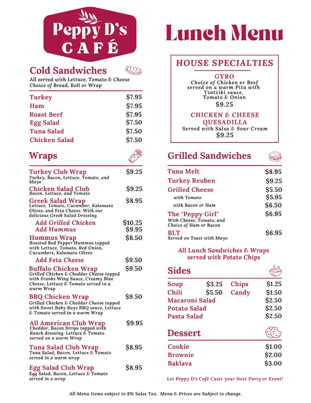 Peppy Ds Cafe | 20 Corporate Woods Blvd, Albany, NY 12211, USA | Phone: (518) 431-0020