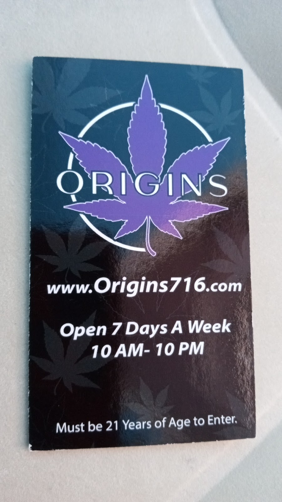 ORIGINS Dispensary | 14418 NY-438, Gowanda, NY 14070, USA | Phone: (716) 800-9497