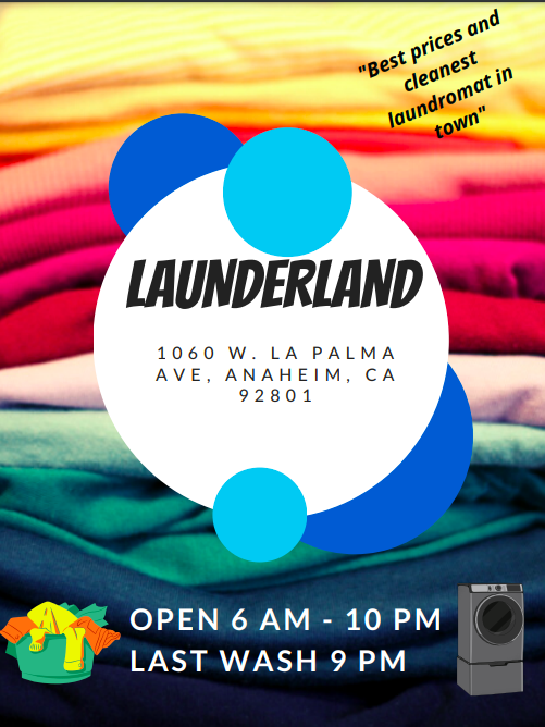 Launderland Coin Operated | 1060 W La Palma Ave, Anaheim, CA 92801, USA | Phone: (714) 398-4643