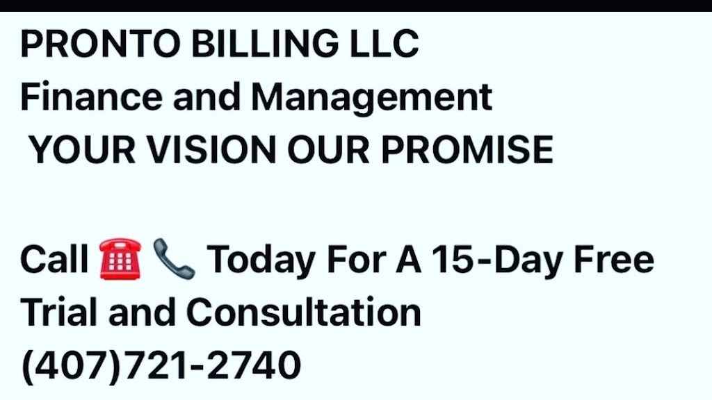 ProntoBillingLLC | 7335 Mai Tai Dr, Orlando, FL 32822, USA | Phone: (407) 721-2740