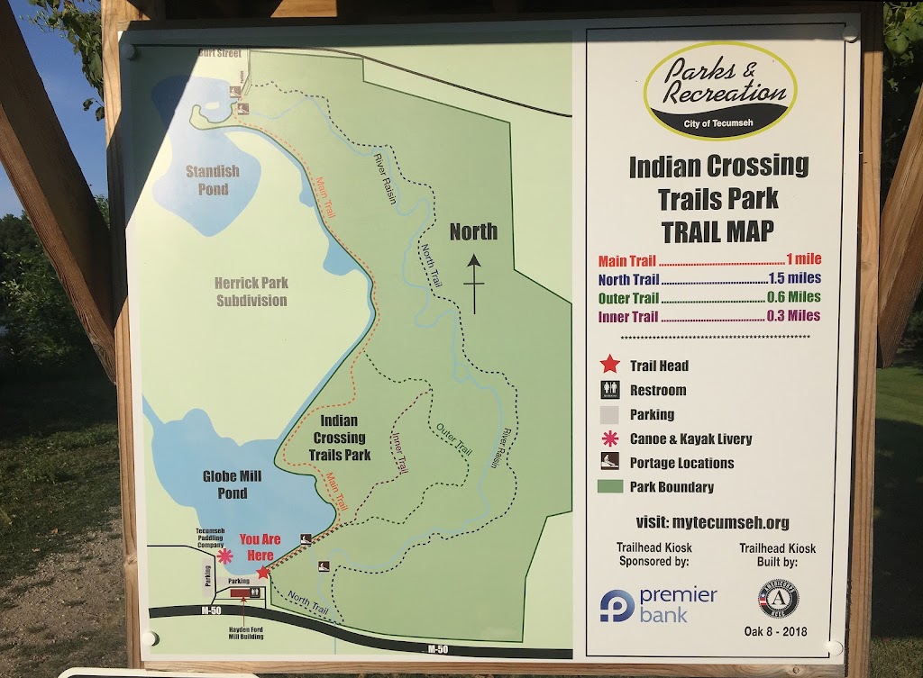 Indian Crossing Trails Park | 703 E Chicago Blvd, Tecumseh, MI 49286, USA | Phone: (517) 423-5602