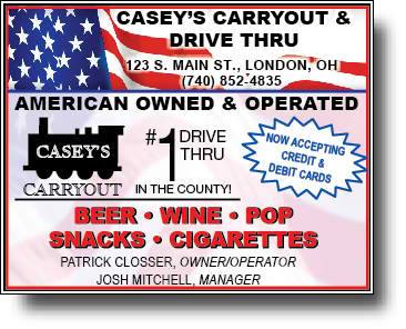 Caseys Carry Out & Drive Thru | 123 S Main St, London, OH 43140, USA | Phone: (740) 852-4835