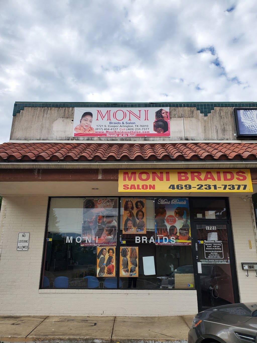 Moni Braids and Salon | 1721 S Cooper St, Arlington, TX 76010, USA | Phone: (682) 360-5721