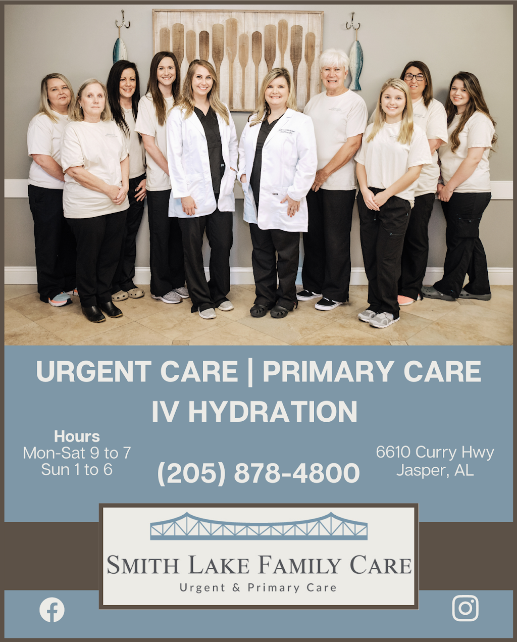 Smith Lake Family Care | 6610 Curry Hwy, Jasper, AL 35503, USA | Phone: (205) 878-4800