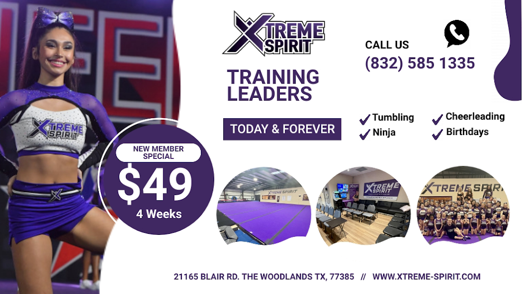 Xtreme Spirit | 21165 Blair Rd, The Woodlands, TX 77385 | Phone: (832) 585-1335