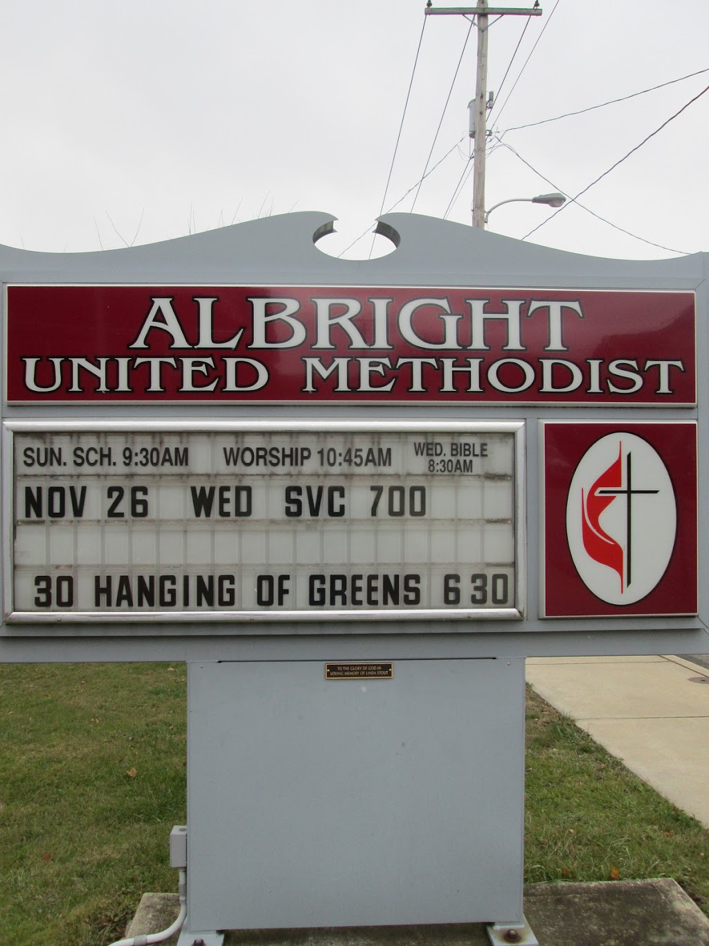 Albright United Methodist Church | 1626 S Pittsburgh St, Connellsville, PA 15425, USA | Phone: (724) 628-7130