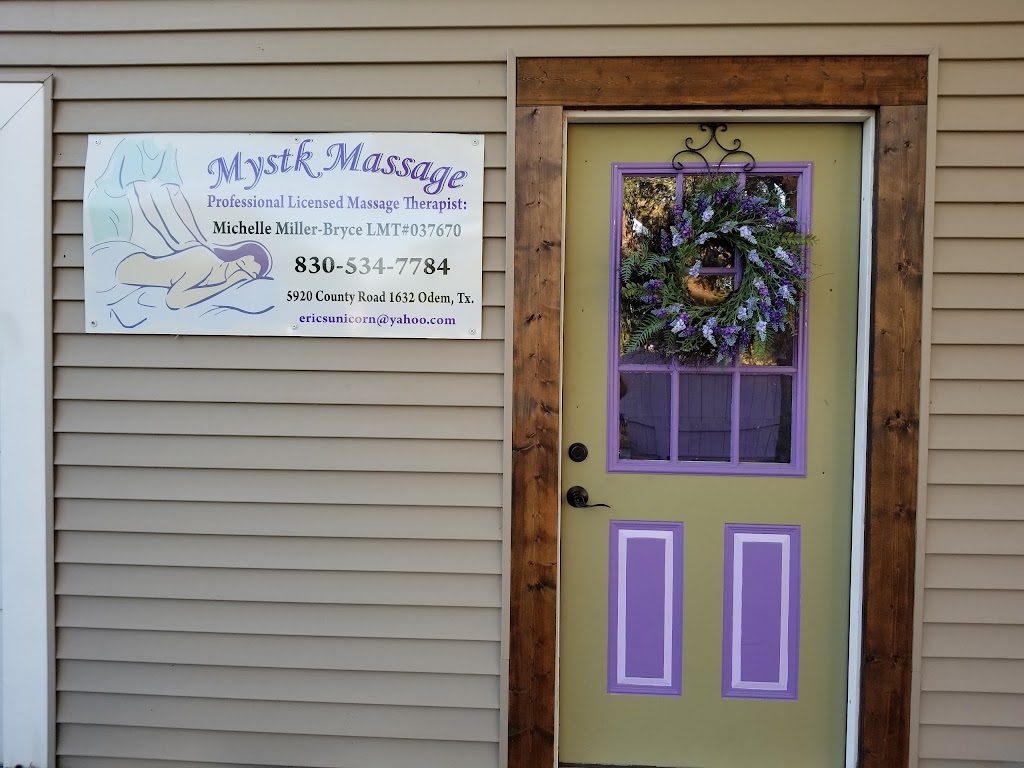 Mystk Massage | 5920 County Rd 1632, Odem, TX 78370, USA | Phone: (830) 534-7784