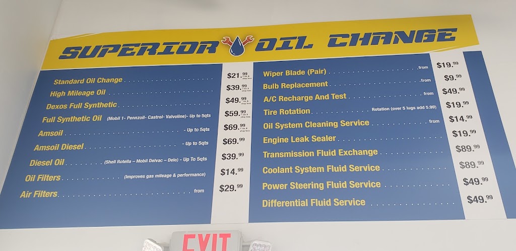 Superior Oil Change | 39239 Mound Rd, Sterling Heights, MI 48310, USA | Phone: (586) 883-0046