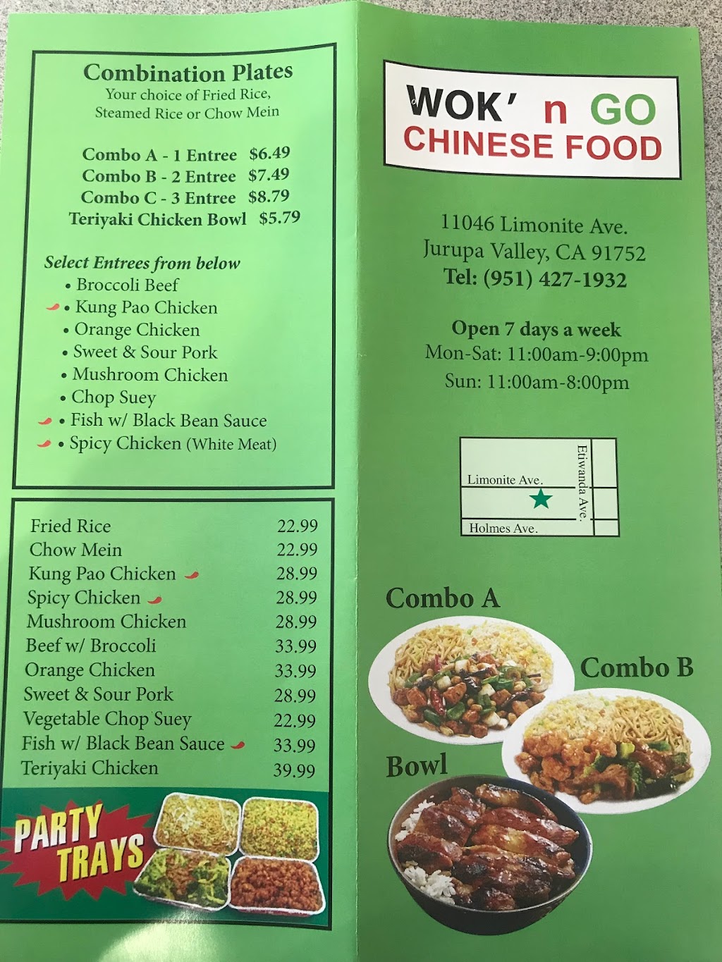 Wok N Go | 11046 Limonite Ave, Jurupa Valley, CA 91752, USA | Phone: (951) 427-1932