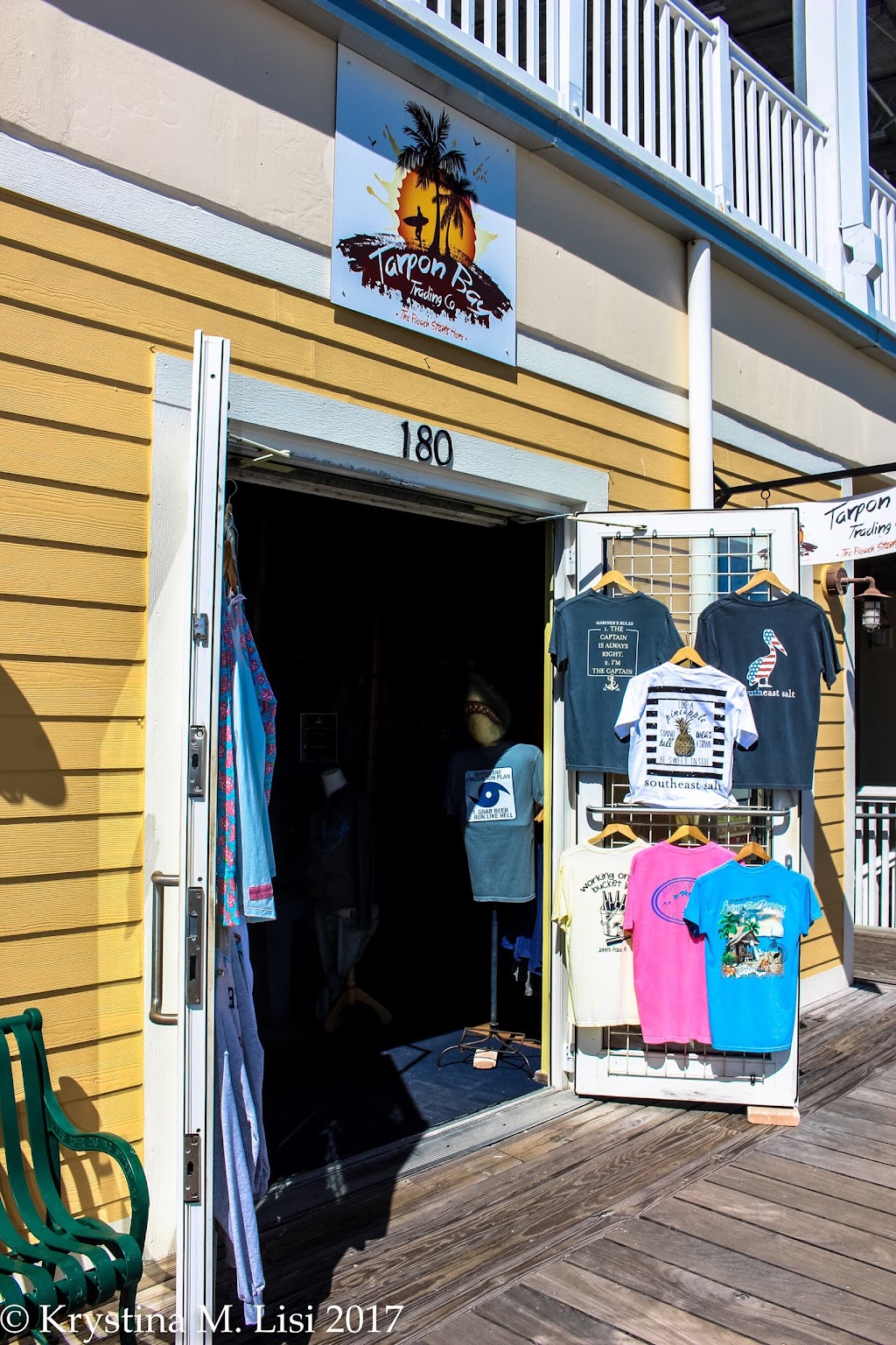 Tarpon Bay Trading Co. - clothing store  | Photo 1 of 1 | Address: 180 Johns Pass Boardwalk West, Madeira Beach, FL 33708, USA | Phone: (727) 397-6191