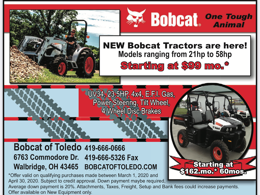 Bobcat of Toledo | 6763 Commodore Dr, Walbridge, OH 43465, USA | Phone: (419) 666-0666