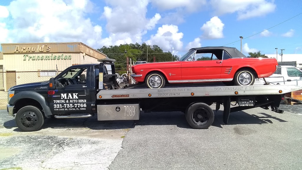 MAK Towing & Auto Repair, Tires | 1608 Lake Dr, Cocoa, FL 32926, USA | Phone: (321) 735-7766