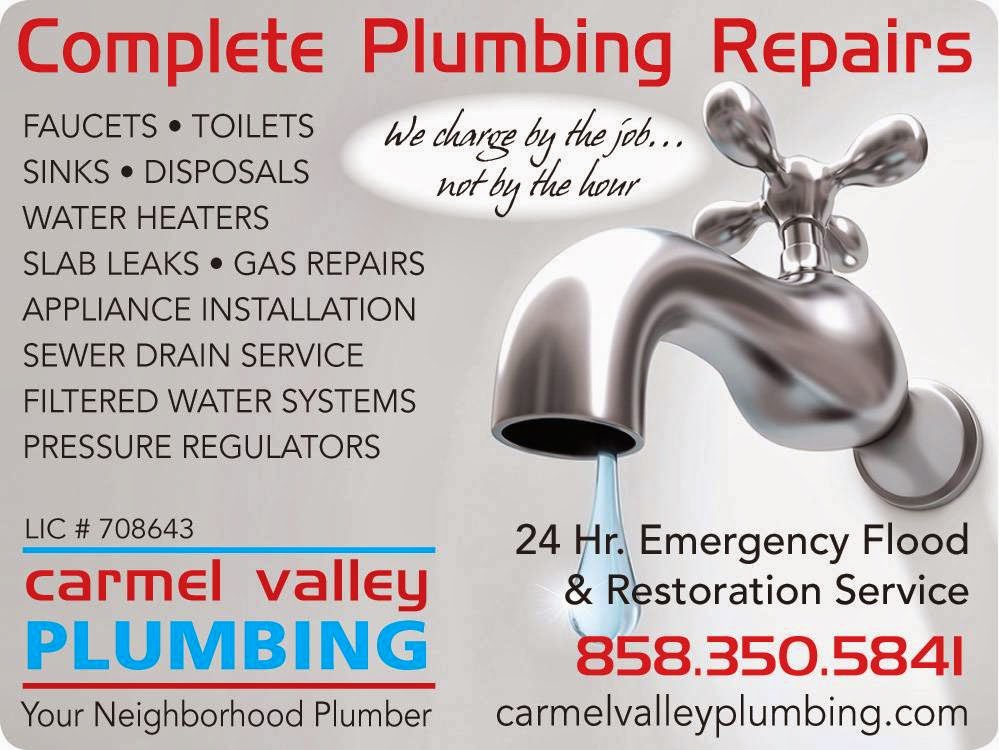 Carmel Valley Plumbing | 13267 Kingsfield Ct, San Diego, CA 92130, USA | Phone: (858) 350-5841