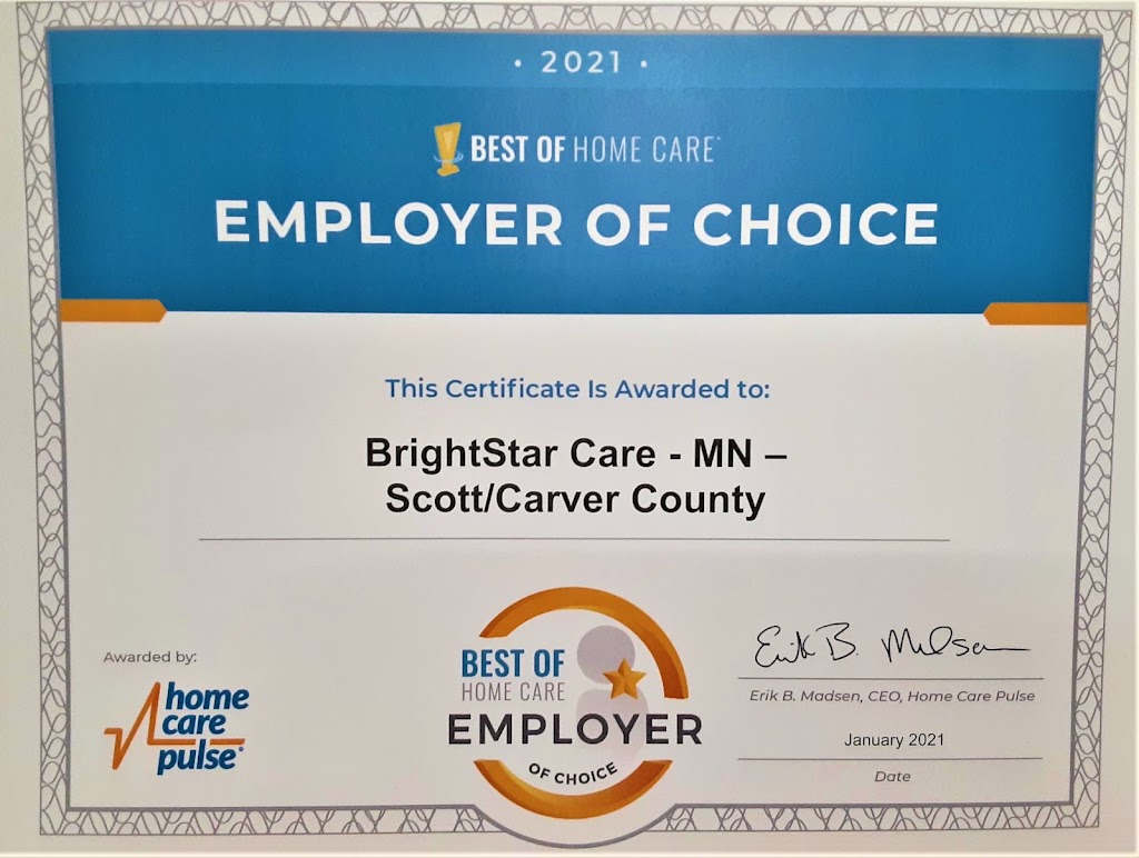 BrightStar Care of Carver and Scott Counties | 7460 S Park Dr, Savage, MN 55378, USA | Phone: (612) 428-0224
