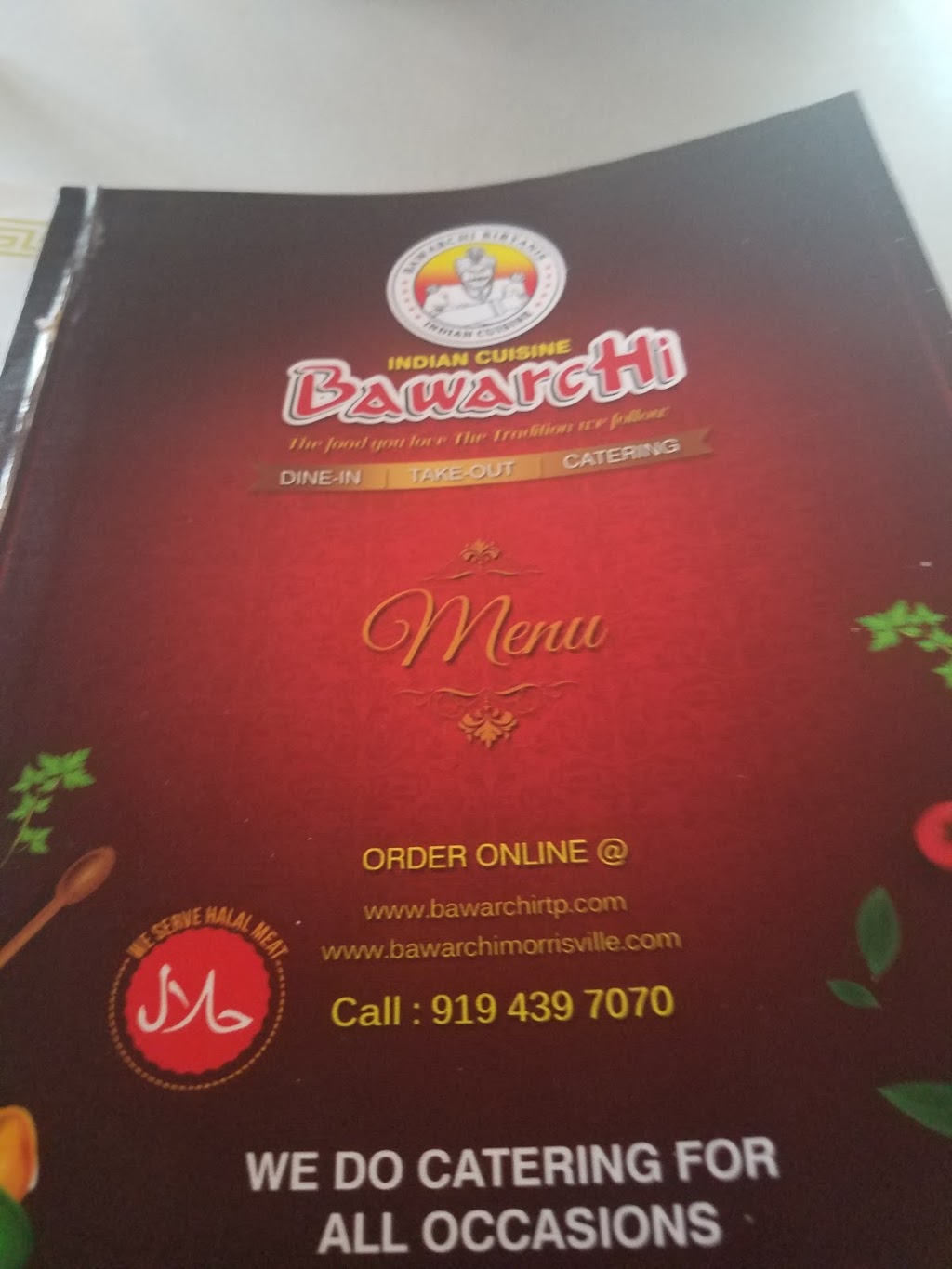 Bawarchi Indian Restaurant | 9601 Chapel Hill Rd, Morrisville, NC 27560, USA | Phone: (919) 439-7070
