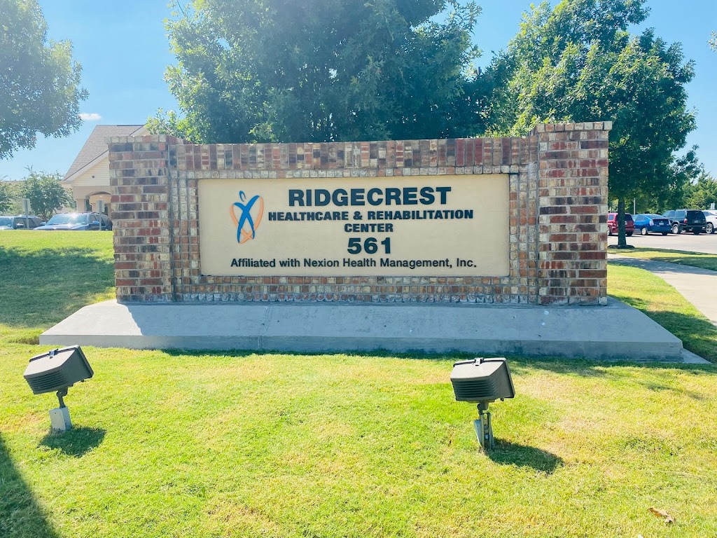 Ridgecrest Healthcare & Rehabilitation Center | 561 Ridge Crest Rd, Forney, TX 75126, USA | Phone: (972) 552-2420