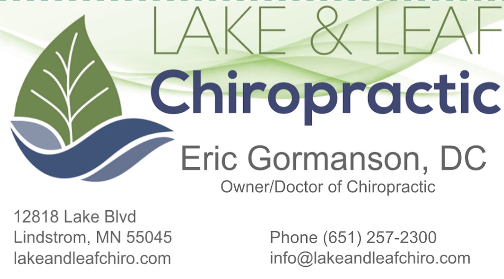 Lake and Leaf Chiropractic | 12818 Lake Blvd, Lindstrom, MN 55045, USA | Phone: (651) 257-2300