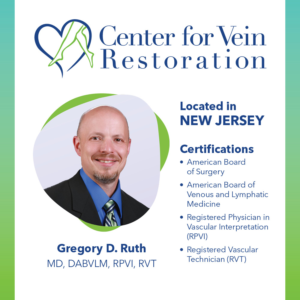 Center for Vein Restoration | Hamilton, NJ | Dr. Gregory D. Ruth | 3840 Quakerbridge Rd #220, Hamilton Township, NJ 08619, USA | Phone: (855) 565-8346