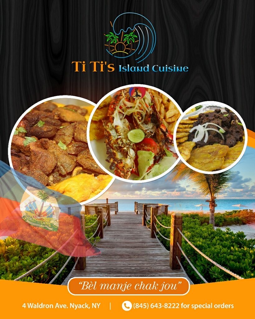 TiTis Island Cuisine | 37 NY-59 Store A, Nyack, NY 10960, USA | Phone: (845) 643-8222