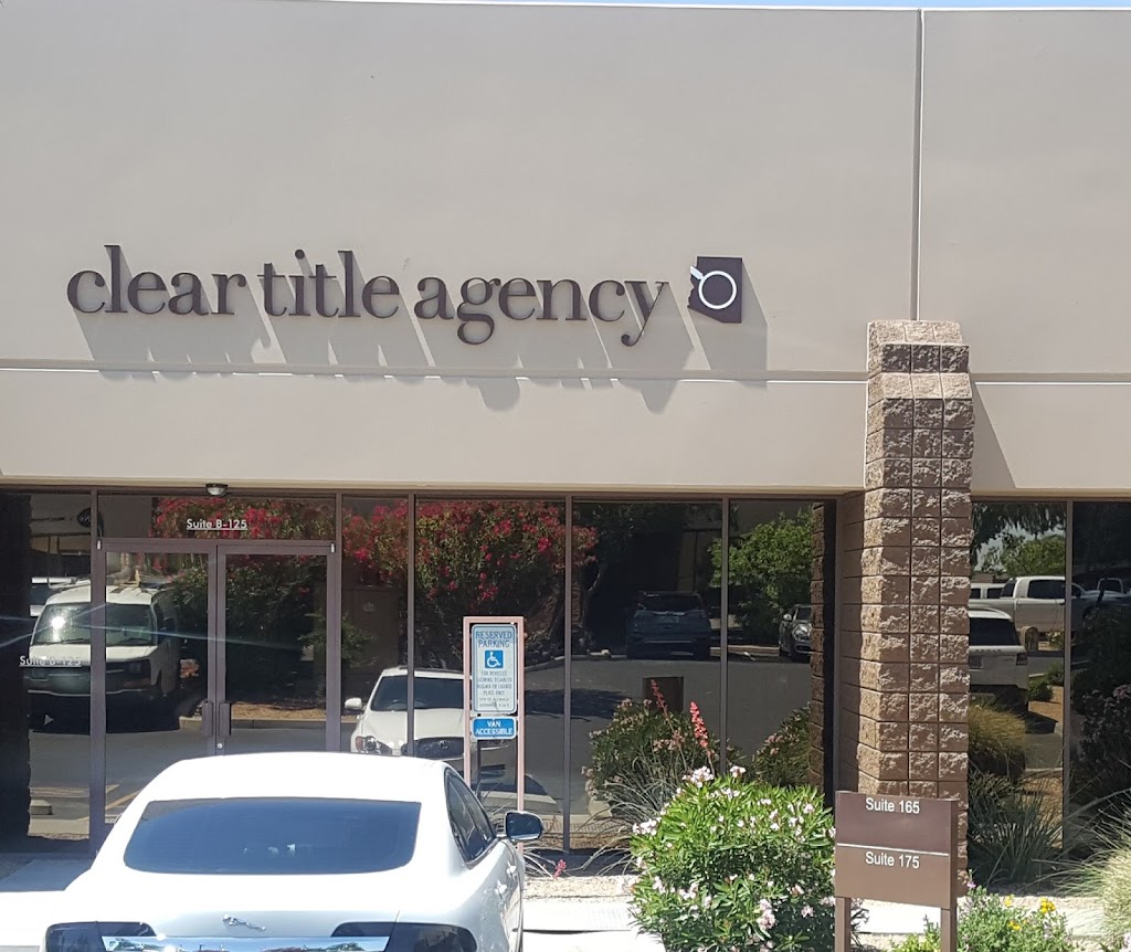 Clear Title Agency of Arizona | 17235 N 75th Ave #B125, Glendale, AZ 85308, USA | Phone: (623) 742-2580