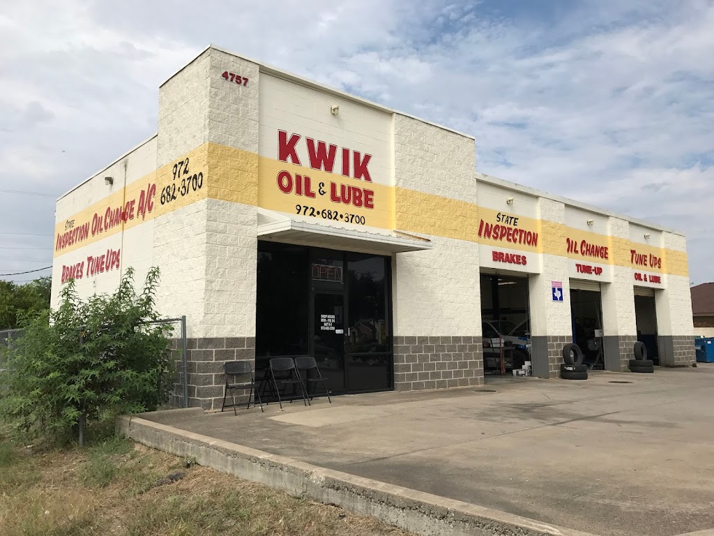 Kwik Oil & Lube | 4757 Gus Thomasson Rd, Mesquite, TX 75150, USA | Phone: (972) 682-3700