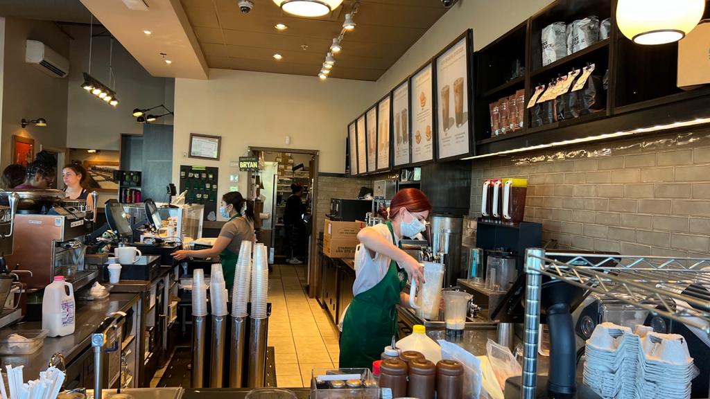 Starbucks | 301 Mercer Mall Dr, Lawrence Township, NJ 08648, USA | Phone: (609) 987-1020