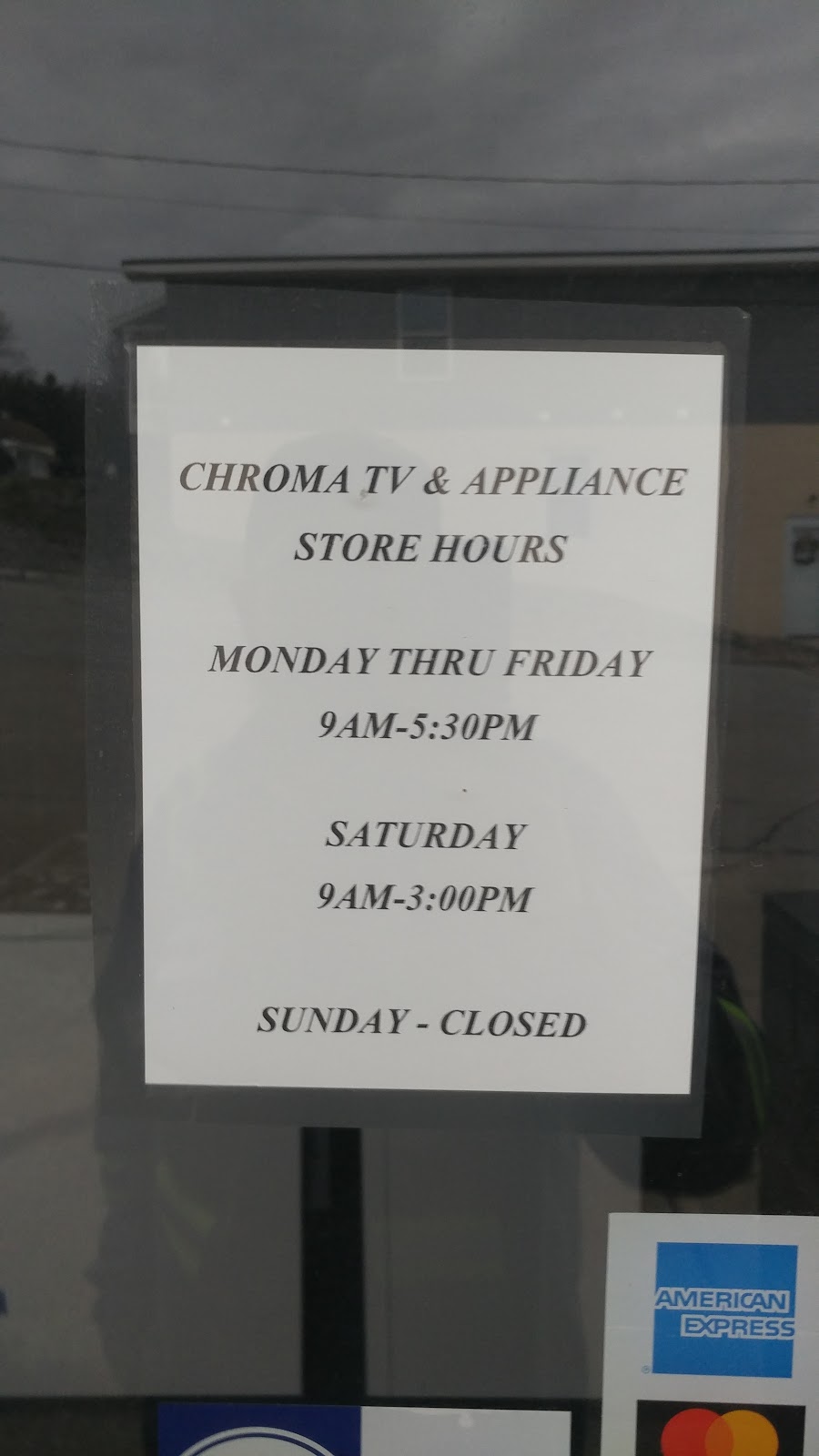 Chroma TV & Appliances | 1118 Springfield Pike, Connellsville, PA 15425, USA | Phone: (724) 628-4036