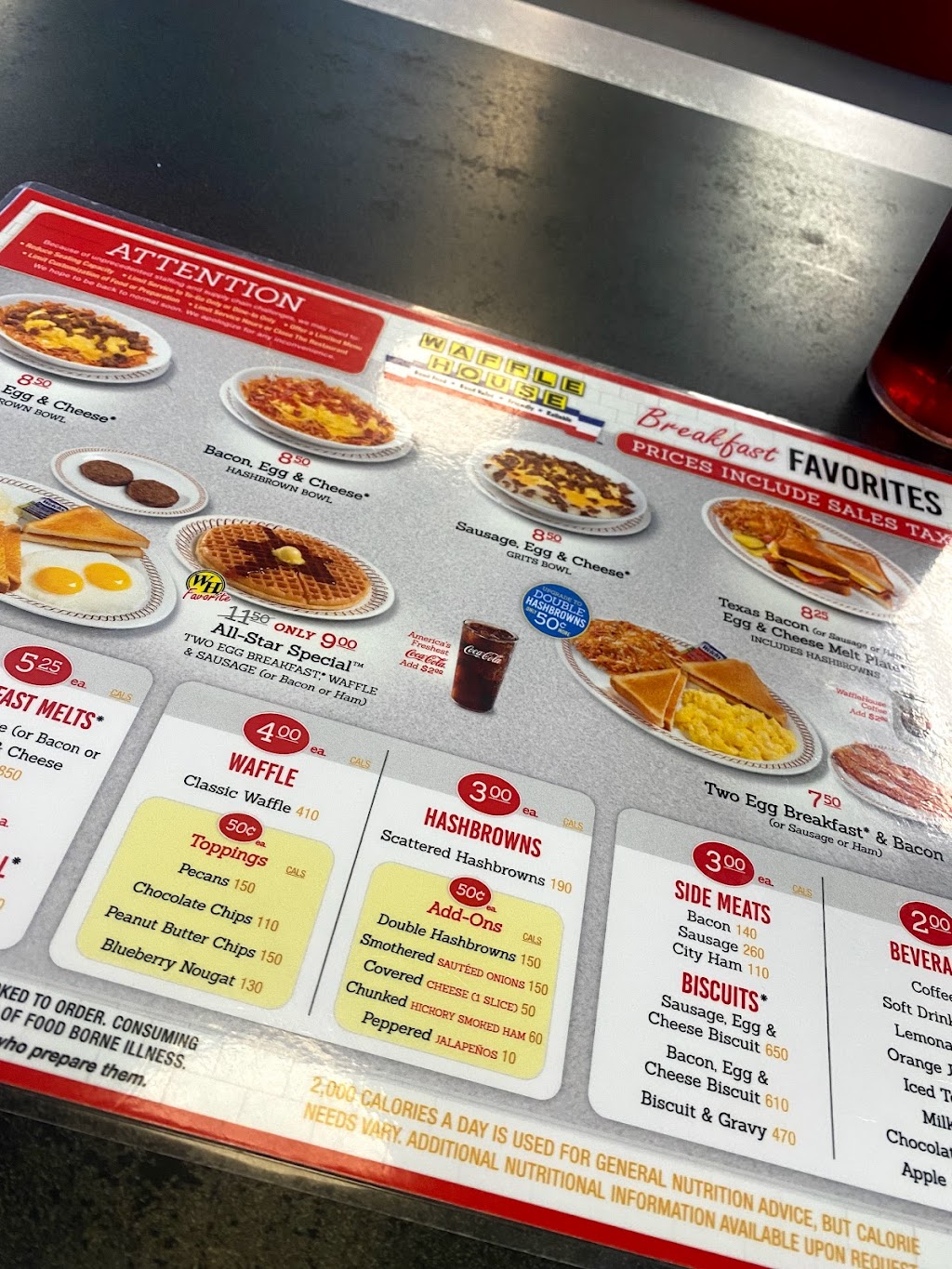 Waffle House | 805 West Ave, Cartersville, GA 30120, USA | Phone: (770) 387-2271