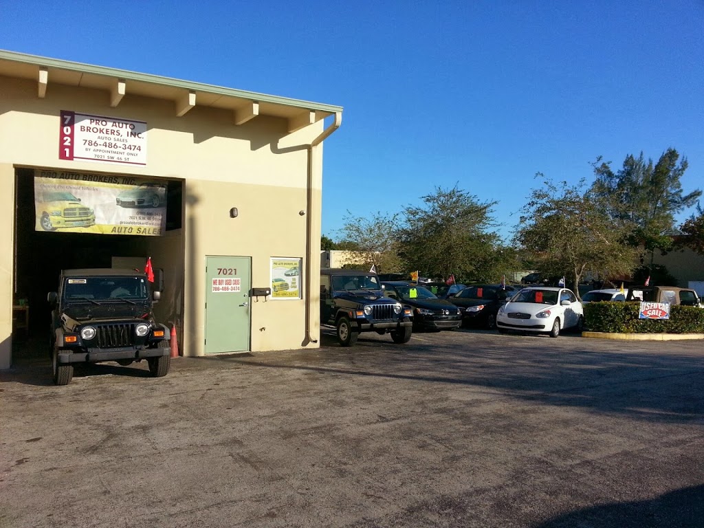 Pro Auto Brokers Inc | 7021 SW 46th St, Miami, FL 33155, USA | Phone: (305) 663-1800