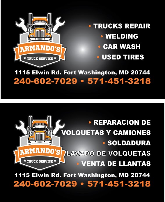 Truck Service ArmandoS | 1115 Elwin Rd, Fort Washington, MD 20744, USA | Phone: (240) 602-7029