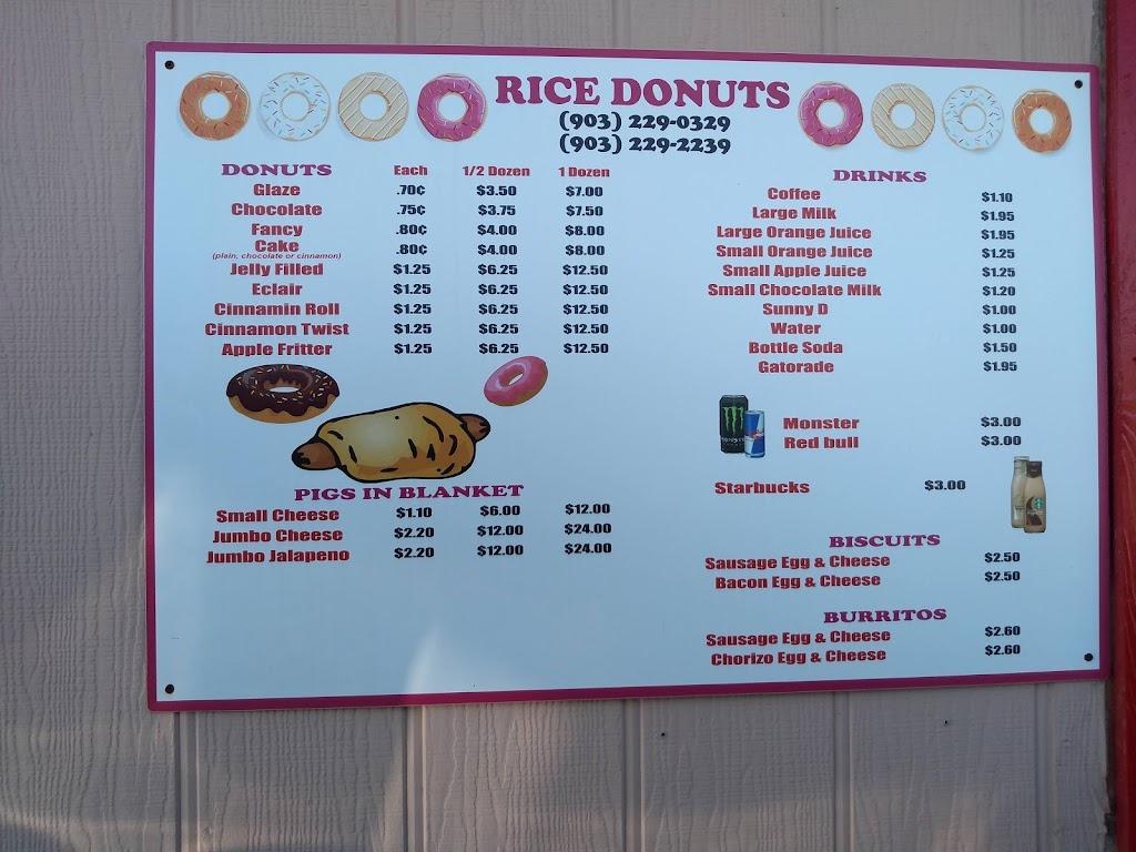 Rice Donut Shop | 406 S McKinney St, Rice, TX 75155, USA | Phone: (903) 229-7598