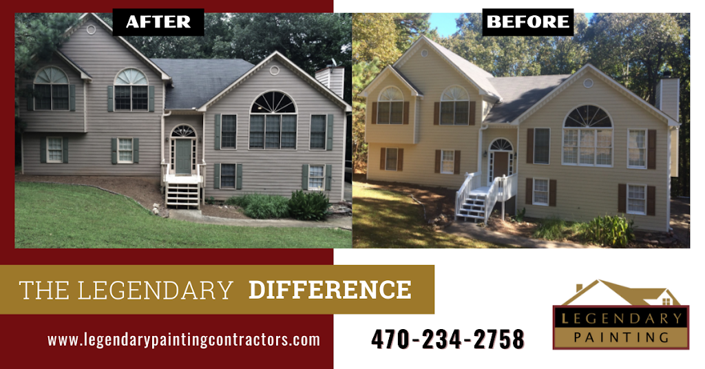 Legendary Painting Contractors | 4025 Ironhill Ln, Woodstock, GA 30189, USA | Phone: (470) 234-2758