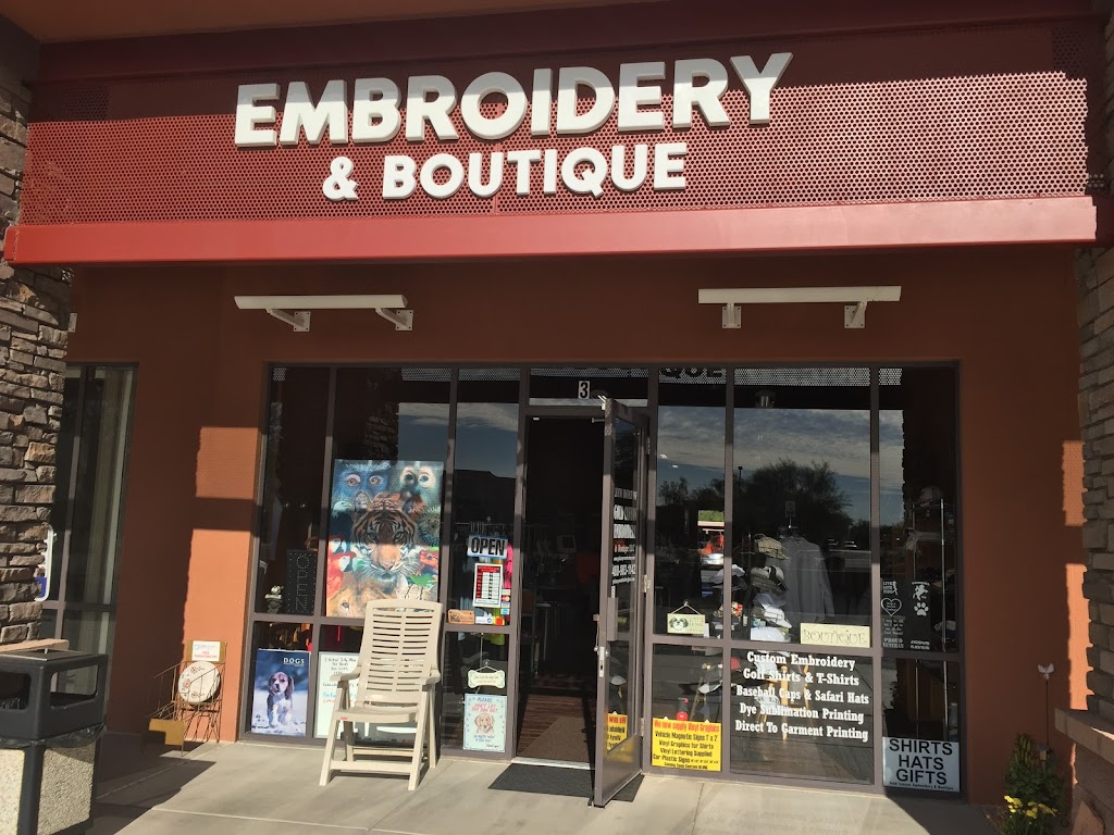 Gold Canyon Embroidery & Boutique | 6832 S Kings Ranch Rd #3, Gold Canyon, AZ 85118, USA | Phone: (480) 983-1142