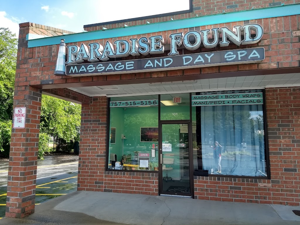 Paradise Found Massage and Day Spa | 5393 Wesleyan Dr #101, Virginia Beach, VA 23455, USA | Phone: (757) 515-5156