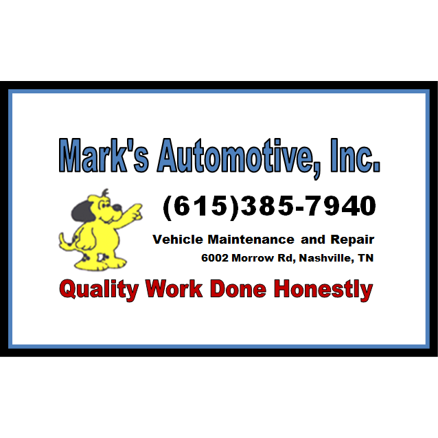 Marks Automotive Service | 6002 Morrow Rd, Nashville, TN 37209, USA | Phone: (615) 385-7940