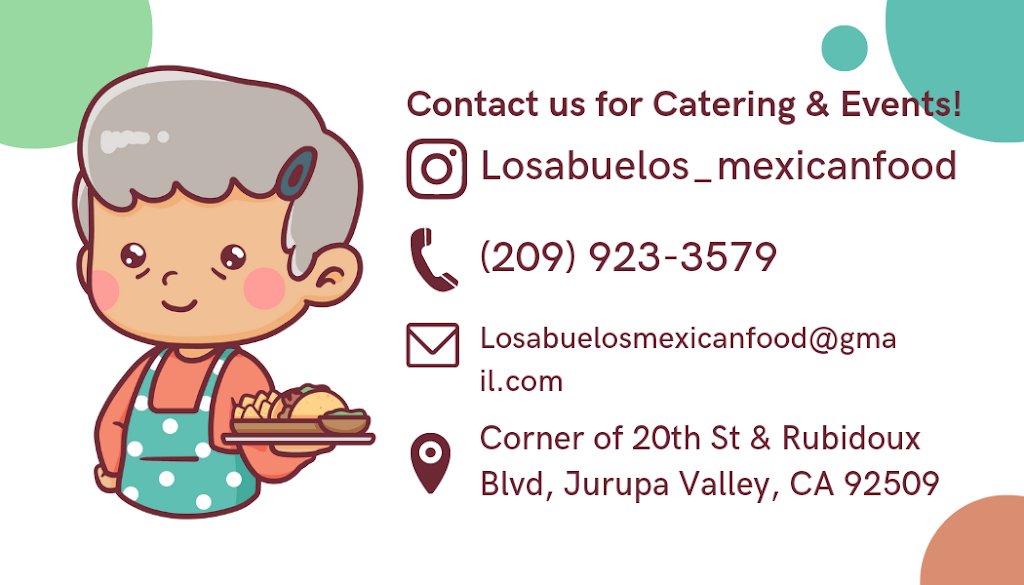 Los Abuelos | Agua Mansa &, Market St, Riverside, CA 92509, USA | Phone: (209) 923-3579