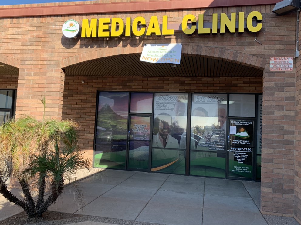 Mountainside Medical Clinic | 4139 W Bell Rd Suite 8, Phoenix, AZ 85053, USA | Phone: (480) 359-7283