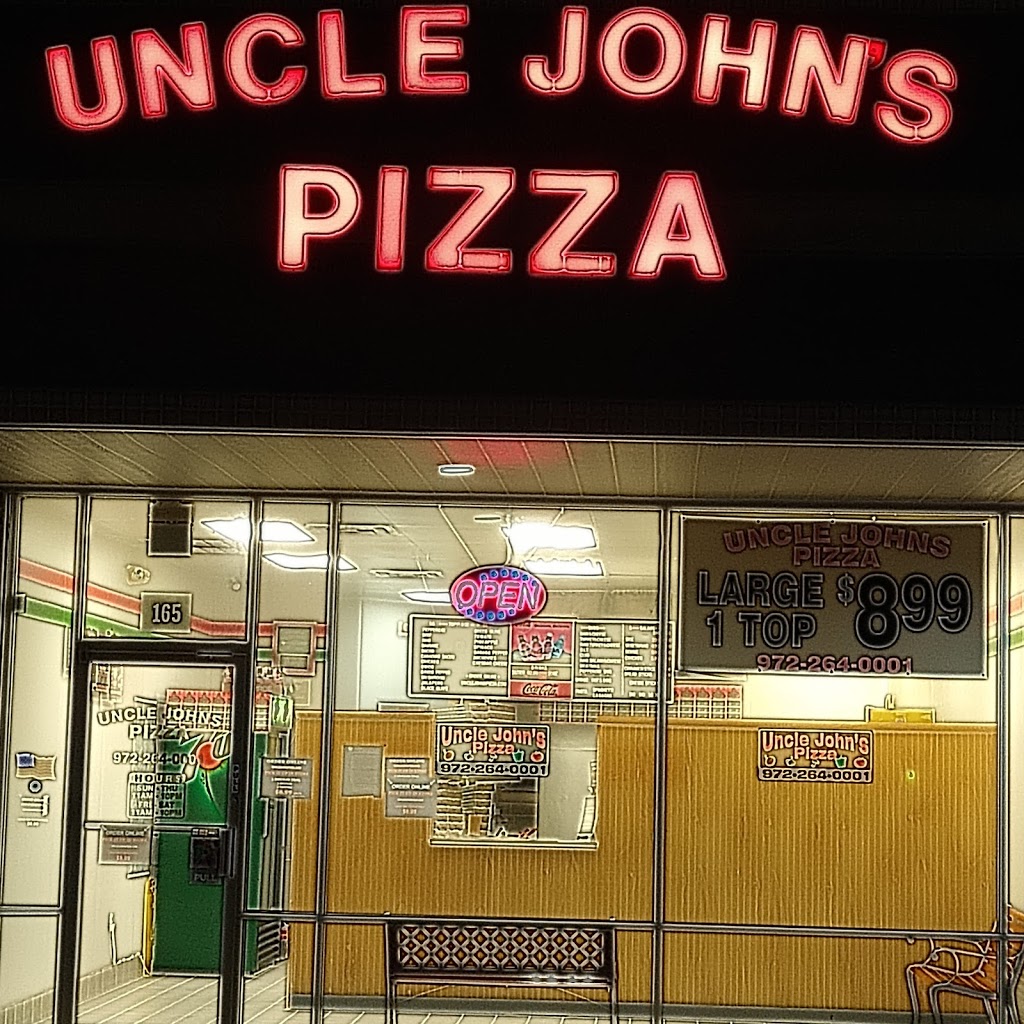 Uncle Johns Pizza | 3480 S Carrier Pkwy #165, Grand Prairie, TX 75052 | Phone: (972) 264-0001