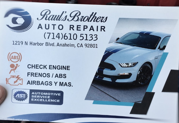 Rauls Brothers Auto Repair | 1219 N Harbor Blvd, Anaheim, CA 92801, USA | Phone: (714) 610-5133