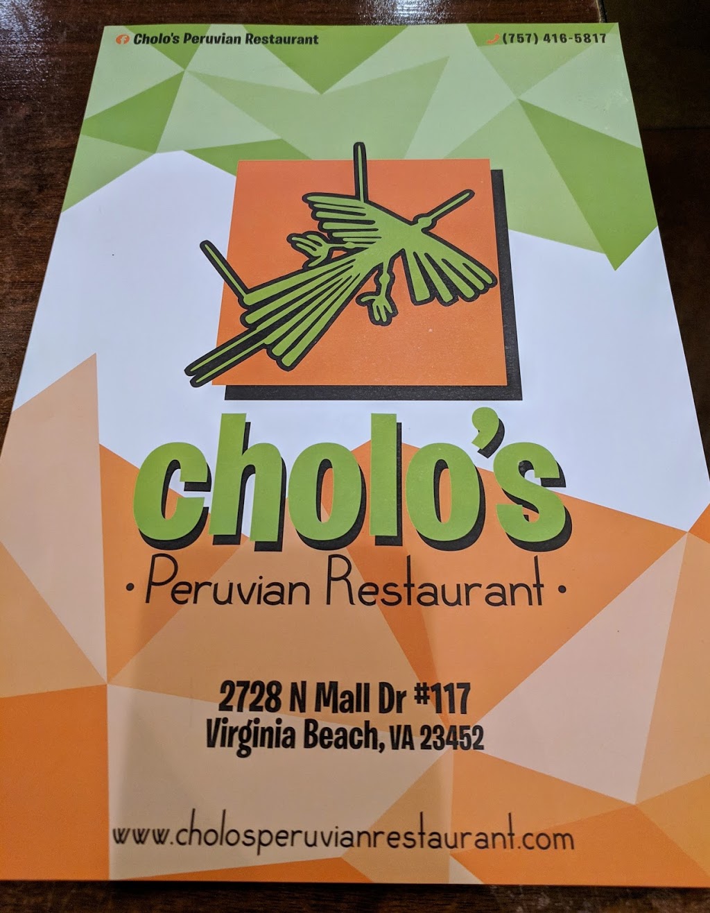 Cholos Peruvian Restaurant | 2728 N Mall Dr STE 117, Virginia Beach, VA 23452 | Phone: (757) 416-5817