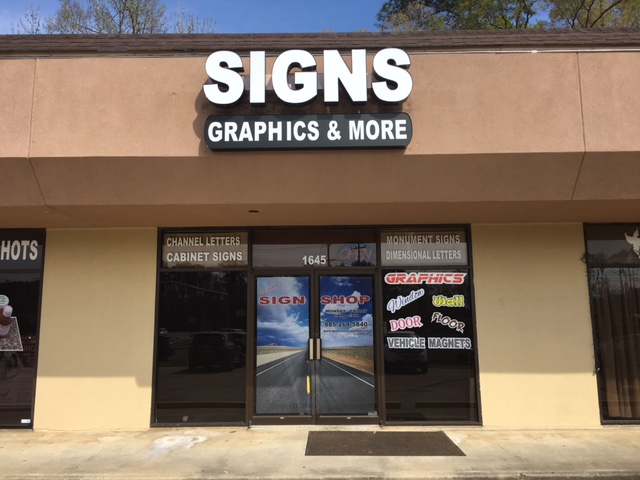 Northshore Sign Shop | 1695 U.S. Hwy 190, Mandeville, LA 70448 | Phone: (985) 264-5840