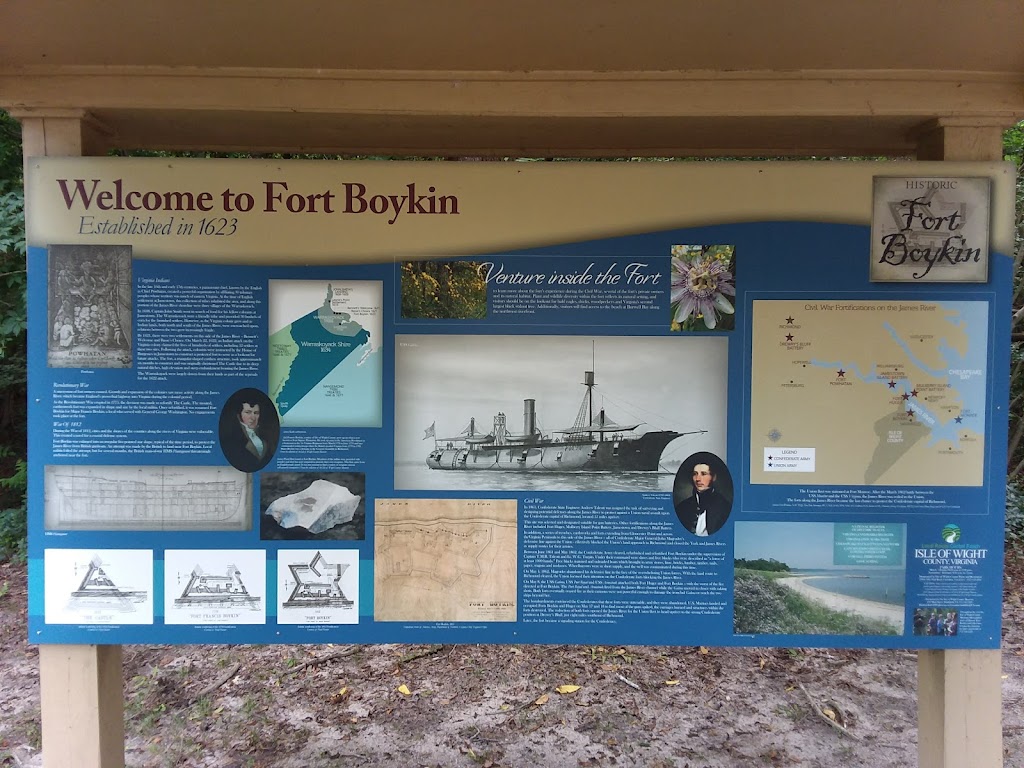 Fort Boykin | 7410 Fort Boykin Trail, Smithfield, VA 23430, USA | Phone: (757) 357-0115