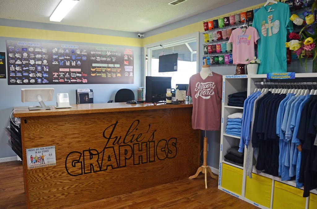 Julies Graphics LLC | 103 Lincoln Ave, Jerseyville, IL 62052, USA | Phone: (618) 639-3548