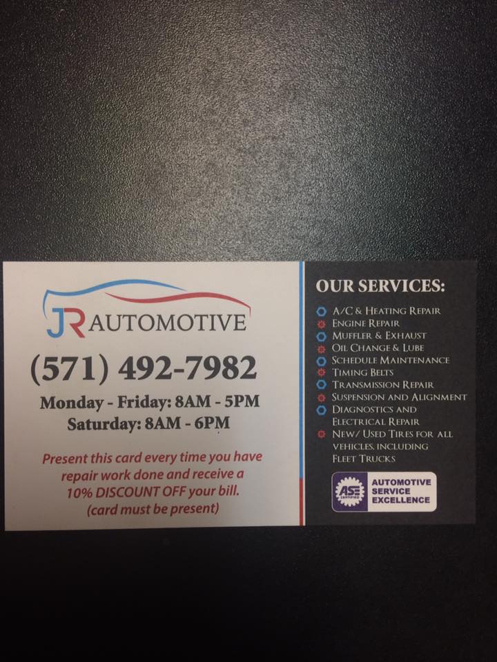 Granite Springs Automotive (JR Automotive) | 9030 Granite Springs Rd, Spotsylvania Courthouse, VA 22551, USA | Phone: (703) 825-9980