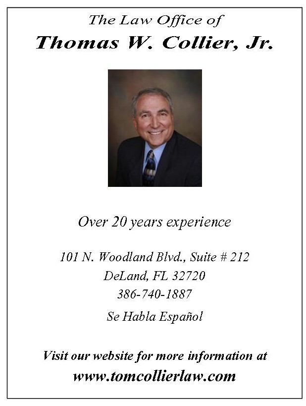 Law Office of Thomas W. Collier, Jr. | 120 S Woodland Blvd, DeLand, FL 32720, USA | Phone: (386) 740-1887