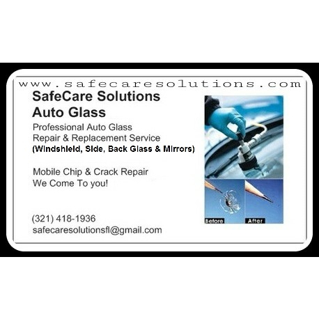 SafeCare Solutions Auto Glass® | 3000 Inca Ct, Deltona, FL 32738, USA | Phone: (321) 418-1936