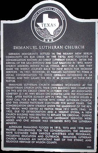 Immanuel Lutheran Church | 310 Seguin Rd, La Vernia, TX 78121, USA | Phone: (830) 253-8121